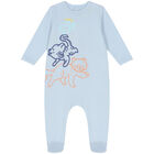 Blue Logo Babygrow, 1, hi-res
